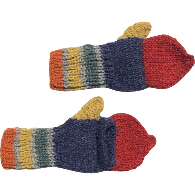 *Exclusive* Rainbow Fingerless Mittens - Gloves - 1
