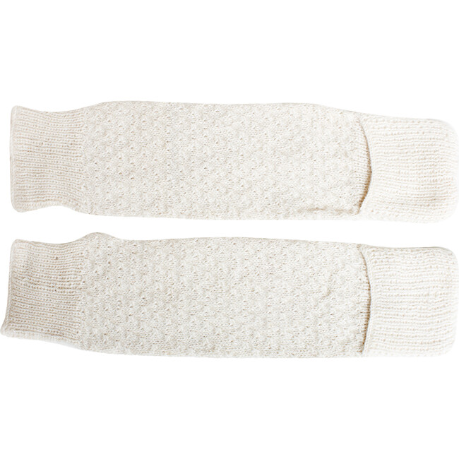 Leg Warmers, Cream - Leg Warmers - 1
