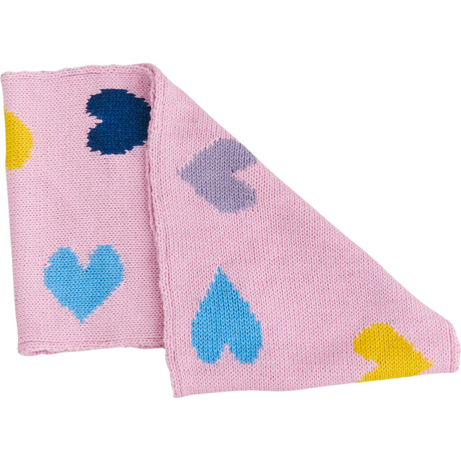 Heart Scarf, Pink