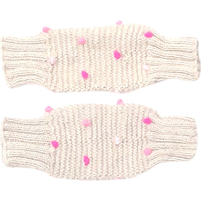 Dot Leg Warmers, Oatmeal - Leg Warmers - 1