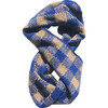 Check Scarf, Cobalt/Oatmeal - Scarves - 2
