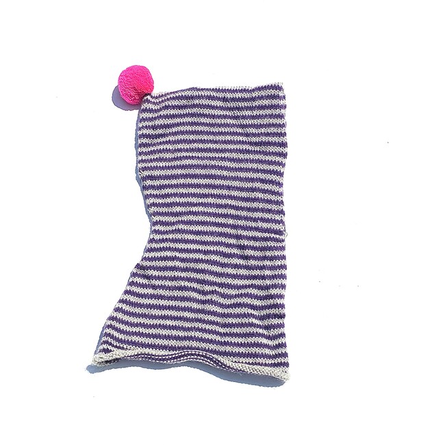 Striped Snood Purple - Balaclavas - 3