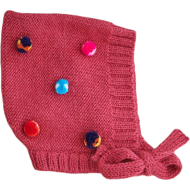 Multi Pom Bonnet, Pink