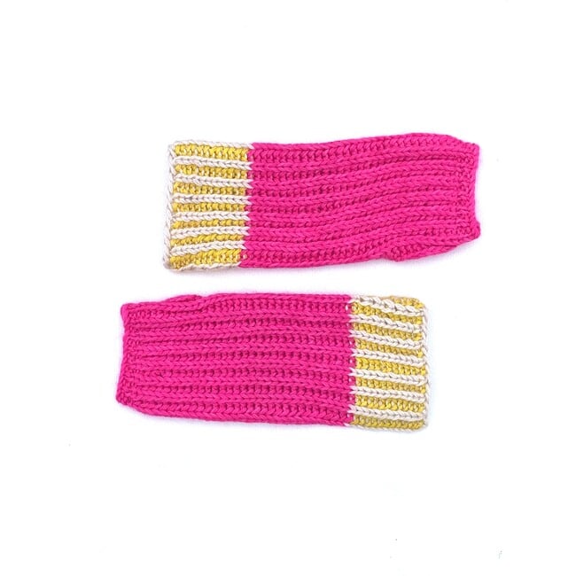 Fingerless Gloves, Hot Pink