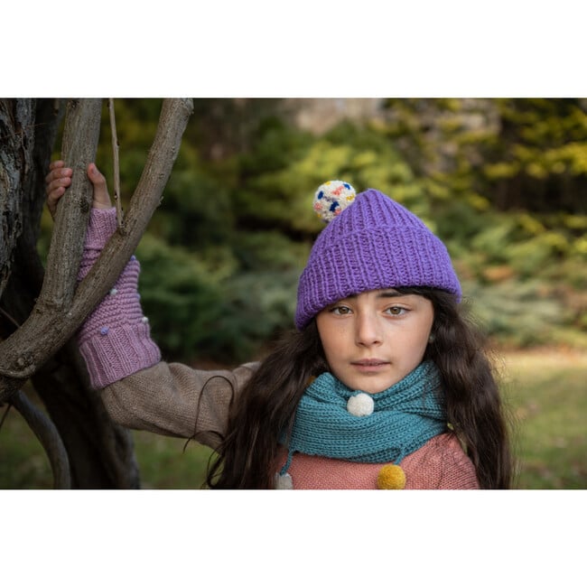 Chunky Pom Hat Lavender - Hats - 2