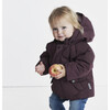 Woody Waterproof Down Jacket with Detachable Hood, Plum - Coats - 2