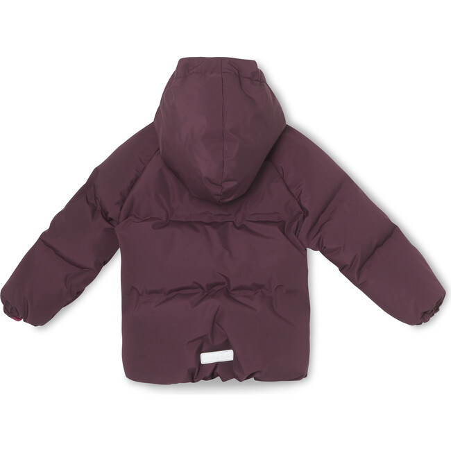 Woody Waterproof Down Jacket with Detachable Hood, Plum - Coats - 3