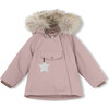 Wang Fur Jacket, Pale Mauve - Jackets - 1 - thumbnail