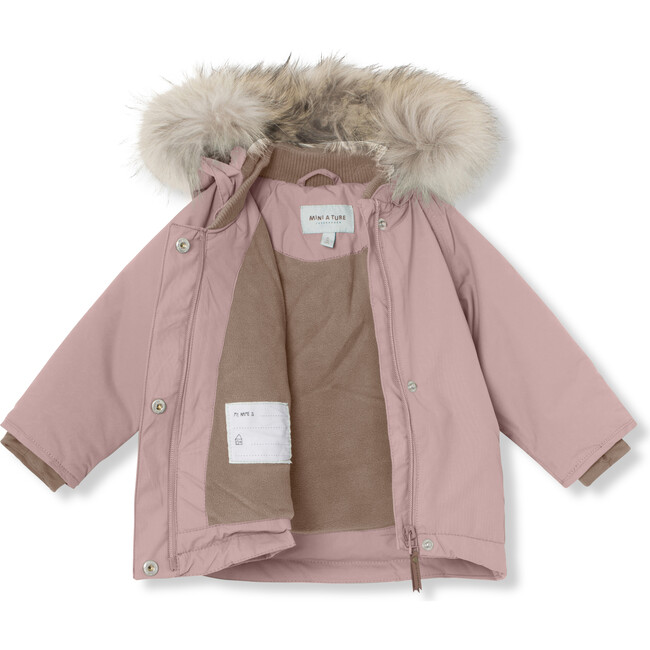 Wang Fur Jacket, Pale Mauve - Jackets - 4