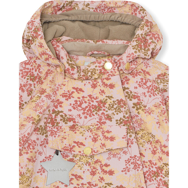 Gold printed waterproof Wang Jacket, Pale Mauve - Parkas - 2