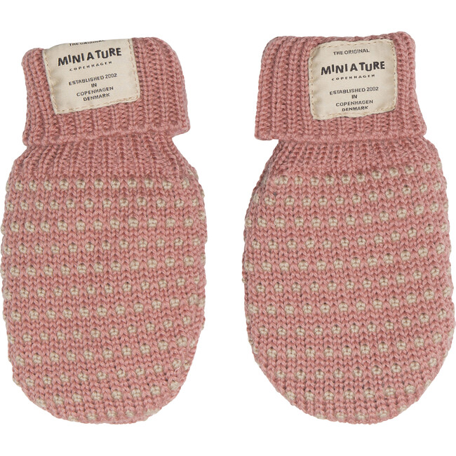 Celie Merino Wool Gloves, Old Rose - Gloves - 1