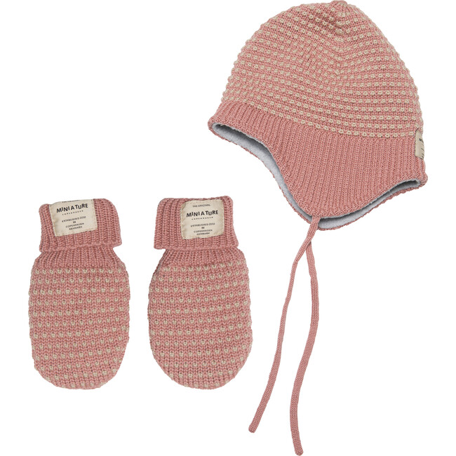 Celie Merino Wool Gloves, Old Rose - Gloves - 3