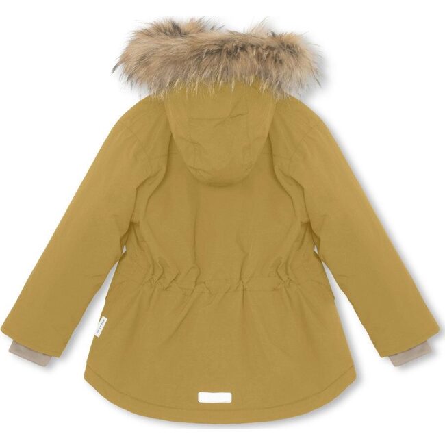 Walder Oeko-tex Waterproof Fur Jacket, Dried Tobacco - Parkas - 4
