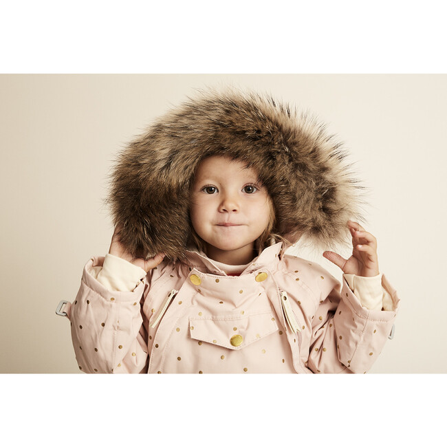 Special Edition Wisti Fur Snowsuit, Rose Smoke - Snowsuits - 4