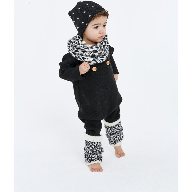 Leg/Arm Warmers, Black/White Aztec - Leg Warmers - 2