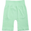 Women's Bai Ribbed Biker Shorts, Lime Green - Shorts - 1 - thumbnail