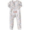 Hocus Pocus Halloween Pima Cotton Zip Up Pajamas, Blue - Pajamas - 2