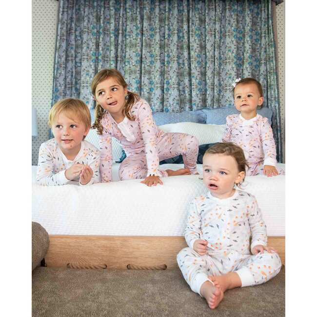 Hocus Pocus Halloween Pima Cotton Zip Up Pajamas, Lavender - Pajamas - 5
