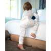 Hocus Pocus Halloween Pima Cotton Zip Up Pajamas, Blue - Pajamas - 4