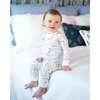 Hocus Pocus Halloween Pima Cotton Zip Up Pajamas, Blue - Pajamas - 6