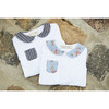 Floral Collar Onesie, White - Onesies - 2