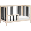 Gelato 4-in-1 Convertible Crib with Toddler Bed Conversion Kit, Washed Natural/Black - Cribs - 8
