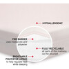 Pure Core Crib Mattress & Dry Waterproof Cover, White - Mattresses - 3 - thumbnail