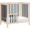 Gelato 4-in-1 Convertible Mini Crib, Washed Natural/Black - Cribs - 9