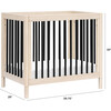 Gelato 4-in-1 Convertible Mini Crib, Washed Natural/Black - Cribs - 5 - thumbnail