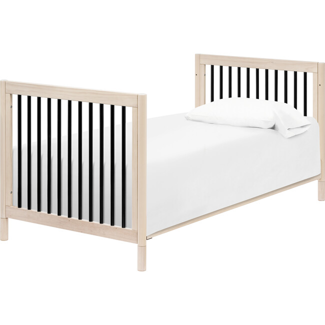 Gelato 4-in-1 Convertible Mini Crib, Washed Natural/Black - Cribs - 6