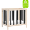 Gelato 4-in-1 Convertible Mini Crib, Washed Natural/Black - Cribs - 8 - thumbnail