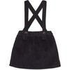 Corduroy Suspender Skirt, Navy - Skirts - 1 - thumbnail