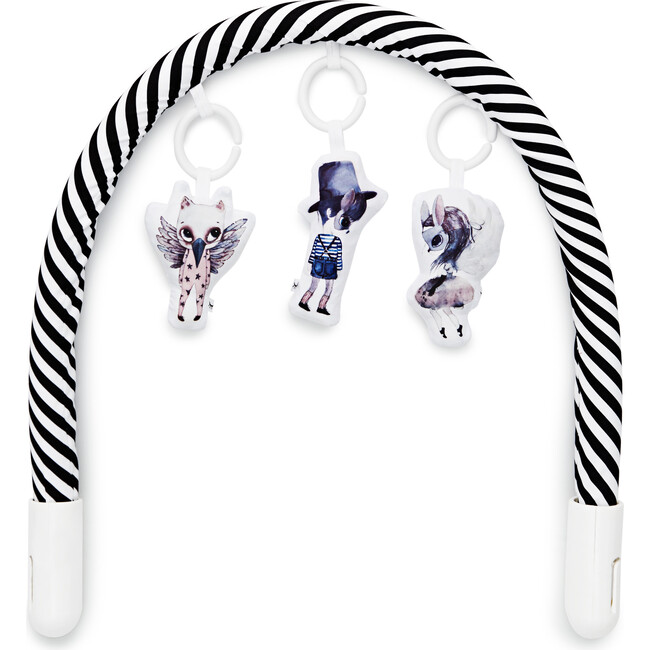 Toy Bar, Black/ White Stripe - Activity Gyms - 3