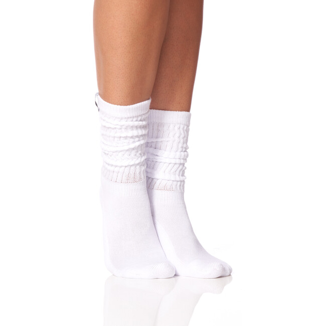 The Women's Scrunchie Sock, White