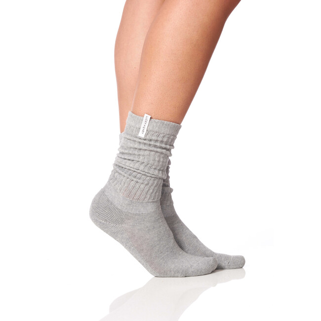 The Women's Scrunchie Sock, Grey - Socks - 1 - zoom