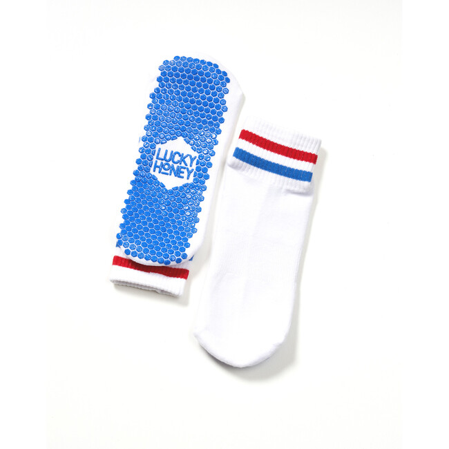 The Women's Boyfriend Sock, Red and Blue