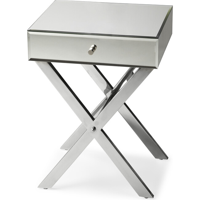 Vincennes Side Table, Mirrored