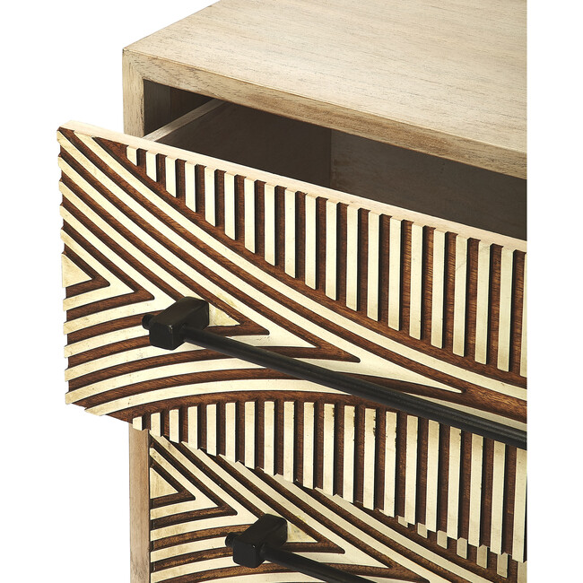 Dalvin Carved Chest, Natural/Ivory - Dressers - 4