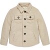 Technical Cashmere Jacket, Beige - Jackets - 1 - thumbnail