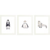 Set of 3 Fancy Animals Prints, Polar - Art - 1 - thumbnail