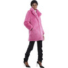 Stella Women's Faux Fur Jacket, Sugar Pink - Coats - 3
