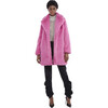 Stella Women's Faux Fur Jacket, Sugar Pink - Coats - 5