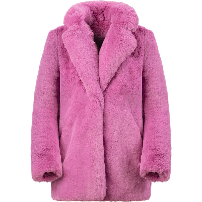 Stella Kids Faux Fur Jacket, Sugar Pink