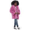 Stella Kids Faux Fur Jacket, Sugar Pink - Coats - 2