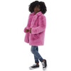 Stella Kids Faux Fur Jacket, Sugar Pink - Coats - 3