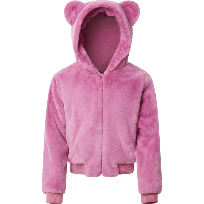 Lily Kids Faux Fur Jacket, Sugar Pink