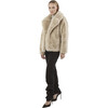 Milly Women's Faux Fur Jacket, Latte - Jackets - 3