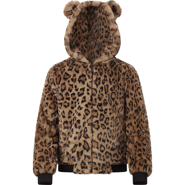 Lily Kids Faux Fur Jacket, Leopard