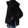 Maddie Women's Faux Fur Jacket, Noir - Coats - 4