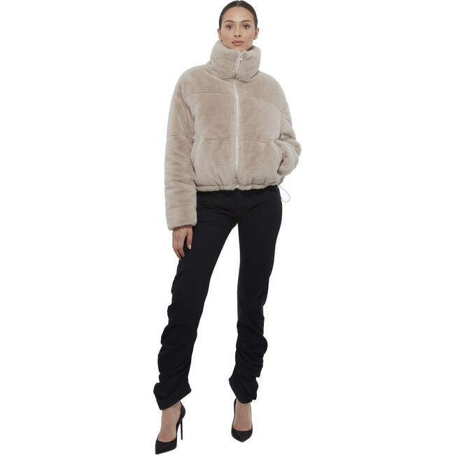 Billie Women's Faux Fur Jacket, Oat